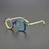 Fionn Acetate Glasses Frame Geometric Frames Southood Blue