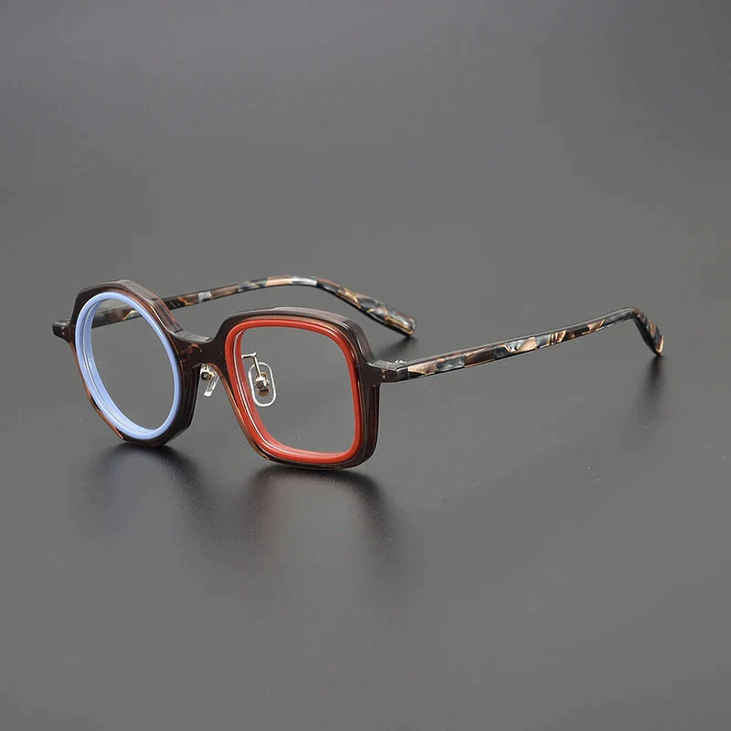 Fionn Acetate Glasses Frame Geometric Frames Southood Brown