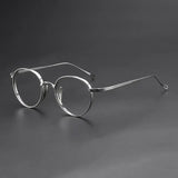 Monroe Titanium Round Glasses Frame