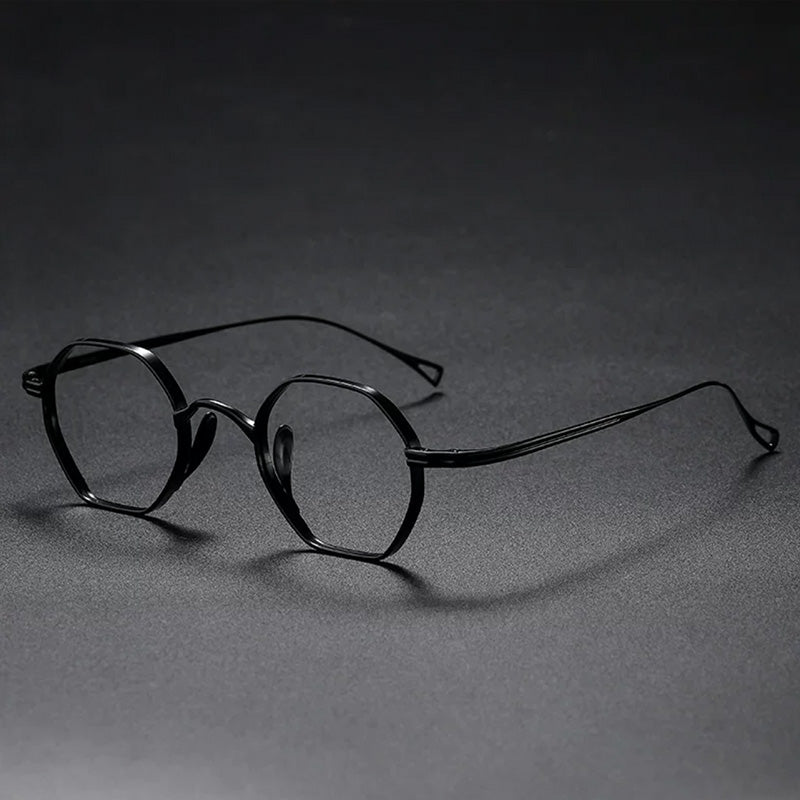 Monroe Titanium Round Glasses Frame