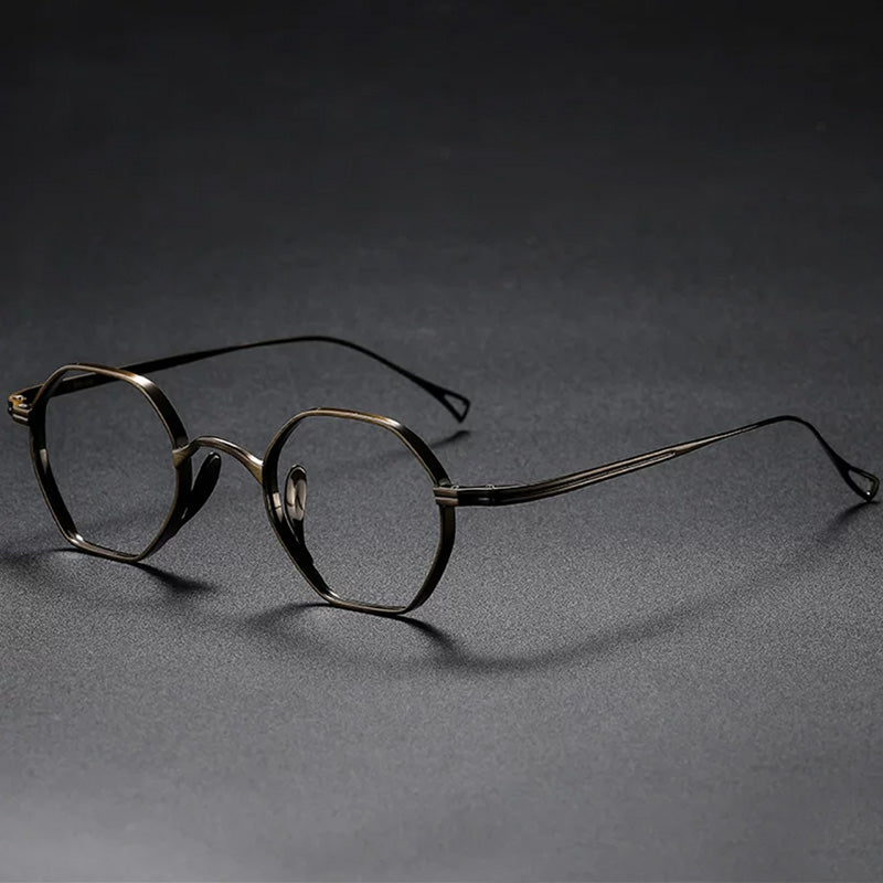 Monroe Titanium Round Glasses Frame