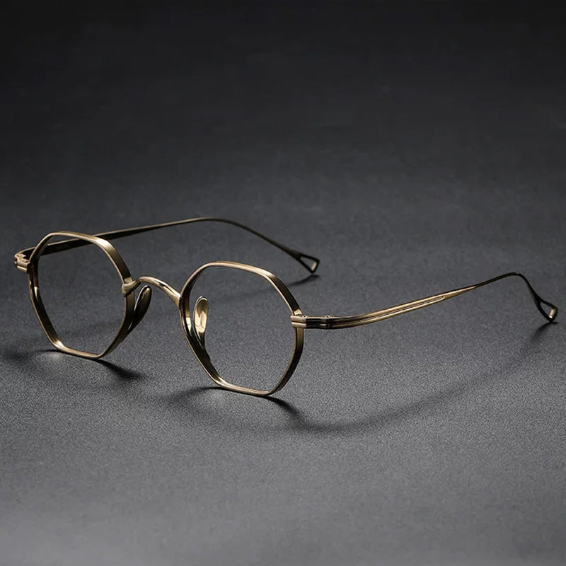 Monroe Titanium Round Glasses Frame