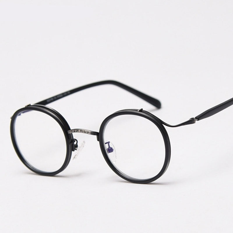 Will TR90 Punk Retro Round Glasses Frame