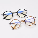 Will TR90 Punk Retro Round Glasses Frame