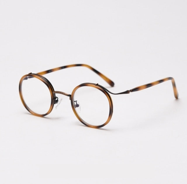 Will TR90 Punk Retro Round Glasses Frame