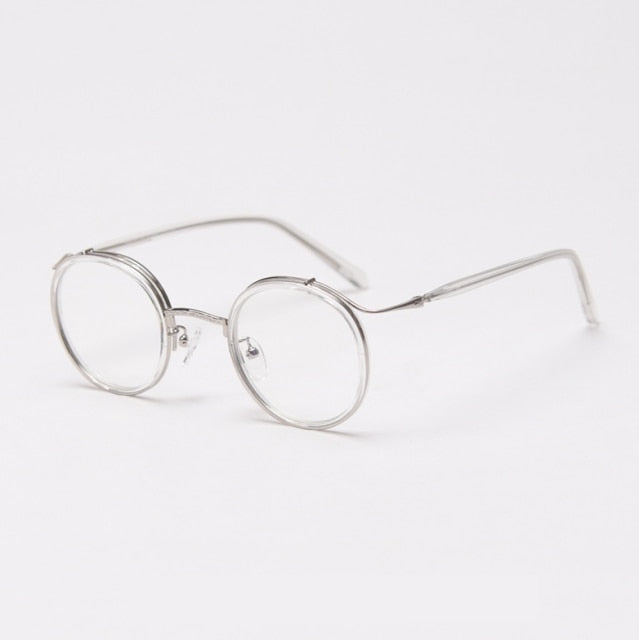 Will TR90 Punk Retro Round Glasses Frame