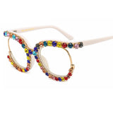 Fomoloo Fancy Rhinestone Glasses
