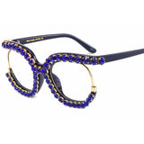 Fomoloo Fancy Rhinestone Glasses