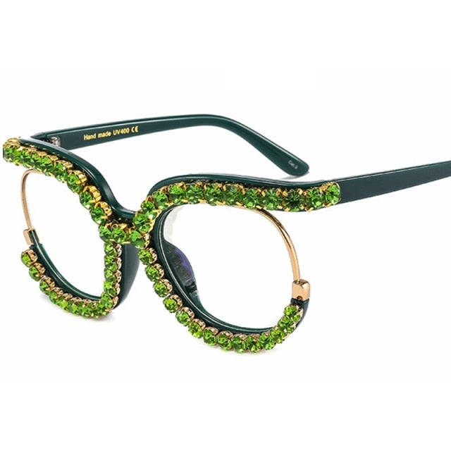 Fomoloo Fancy Rhinestone Glasses