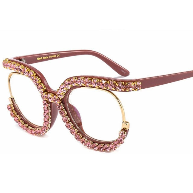 Fomoloo Fancy Rhinestone Glasses