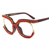 Fomoloo Fancy Rhinestone Glasses