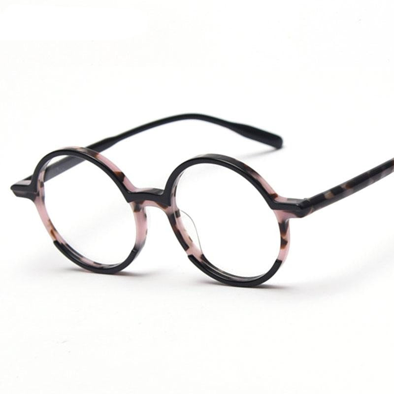 Glen Round Vintage Acetate Optical Glasses Frame