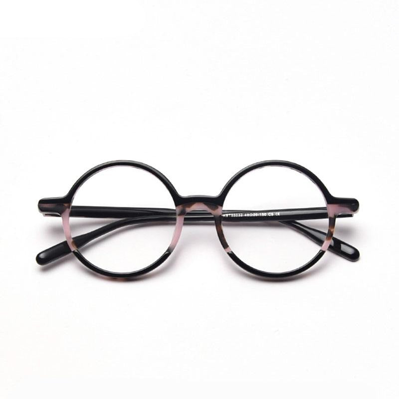 Glen Round Vintage Acetate Optical Glasses Frame
