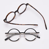 Glen Round Vintage Acetate Optical Glasses Frame