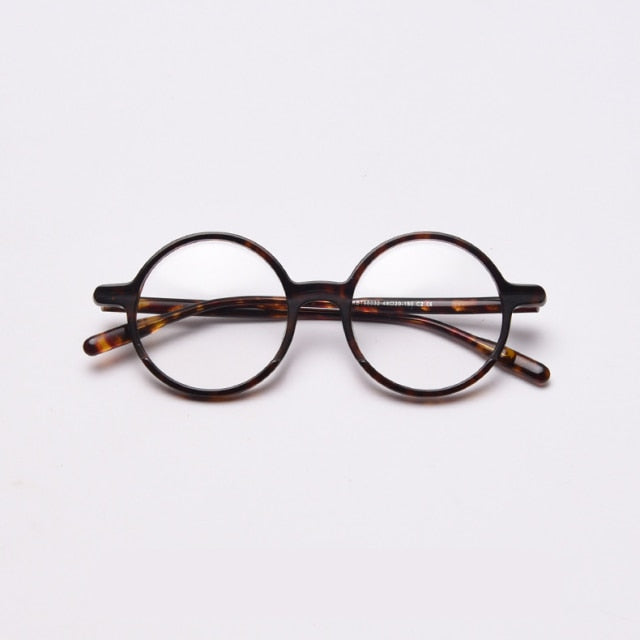 Glen Round Vintage Acetate Optical Glasses Frame