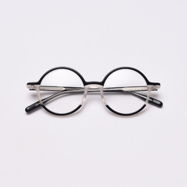 Glen Round Vintage Acetate Optical Glasses Frame