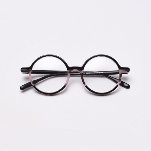 Glen Round Vintage Acetate Optical Glasses Frame