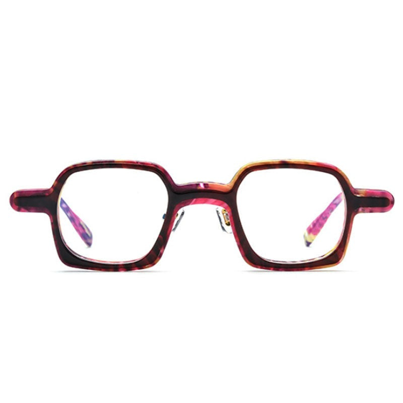 Amos Acetate Retro Square Optical Glasses Frame