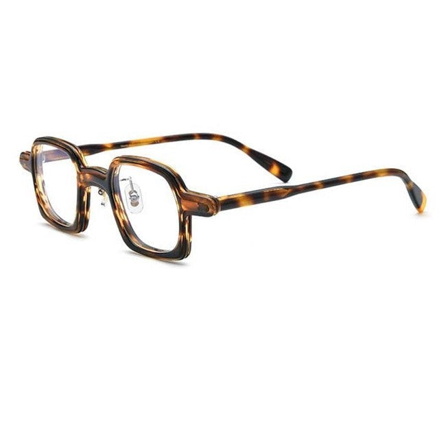Amos Acetate Retro Square Optical Glasses Frame