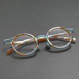Han Premium Series Vintage Acetate Round Glasses Frame