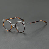 Han Premium Series Vintage Acetate Round Glasses Frame