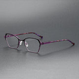 Burhan Vintage Alloy Eyeglasses Frame
