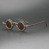 GO Round Titanium Glasses Frame With Magnetic Sunglasses Clips