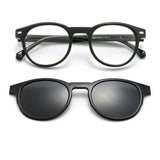 Burton Acetate Alloy Glasses Frame With Magnetic Sunglasses Clips