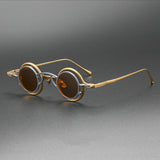 GO Round Titanium Glasses Frame With Magnetic Sunglasses Clips