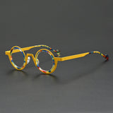 Jago Titanium Acetate Round Glasses Frame