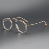 Laver Retro Aviator Acetate Glasses Frame