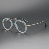 Laver Retro Aviator Acetate Glasses Frame