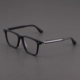 Amos Acetate Retro Square Optical Glasses Frame