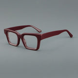 Lews Vintage Square Acetate Glasses Frame