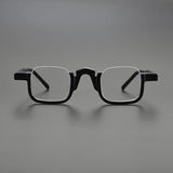 Cris Acetate Half Rectangle Glasses Frame