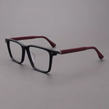 Amos Acetate Retro Square Optical Glasses Frame