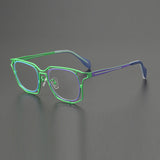 Lamb Colorful Geometric Titanium Glasses Frame