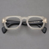 Rotonya Acetate Retro Square Glasses Frame