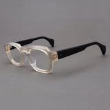 Rotonya Acetate Retro Square Glasses Frame