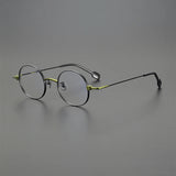 Geol Titanium Round Glasses Frame