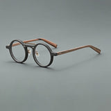 Van Vintage Round Acetate Optical Glasses Frame