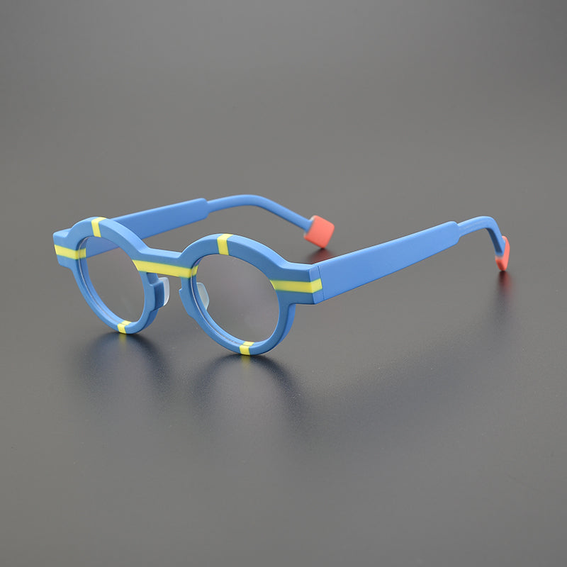 Saxan Matte Acetate Round Glasses Frame