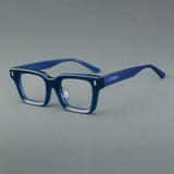William Retro Rectangle Acetate Glasses Frame