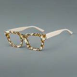 William Retro Rectangle Acetate Glasses Frame