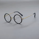 Boney Round Titanium Eyeglasses Frame