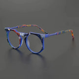 Paelor Retro Round Acetate Glasses Frame