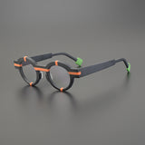Saxan Matte Acetate Round Glasses Frame