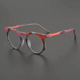 Paelor Retro Round Acetate Glasses Frame