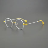 Geol Titanium Round Glasses Frame