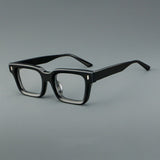 William Retro Rectangle Acetate Glasses Frame